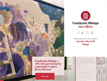 Tablet Screenshot of fundacionmalaga.com